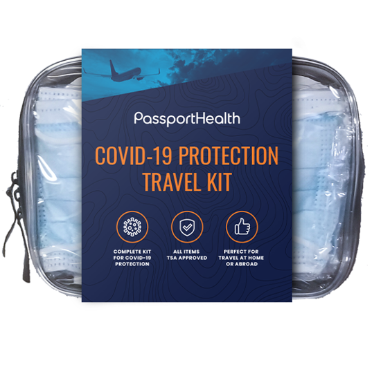 This kit is specifically designed to help travelers stay safe at home and abroad.